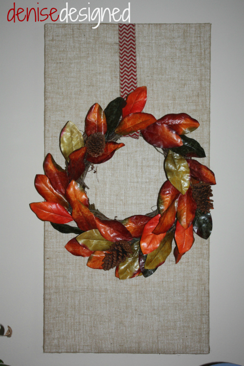 fall wall burlap wreath