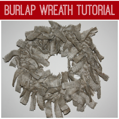 burlap wreath tutorial