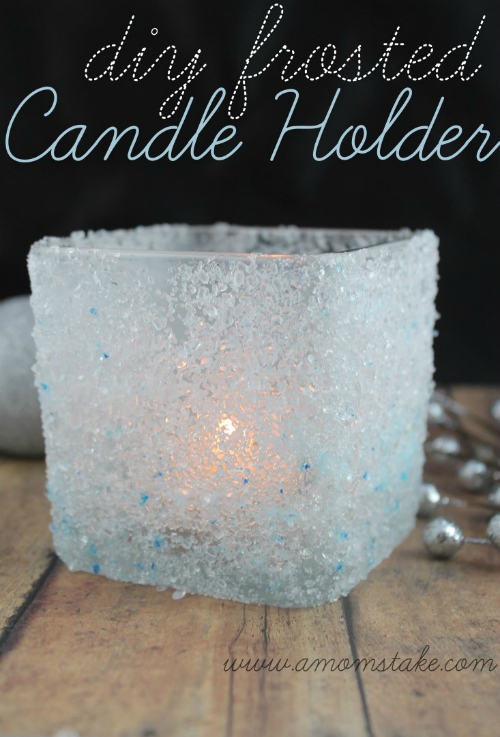 DIY-Frosted-Candle-Holder