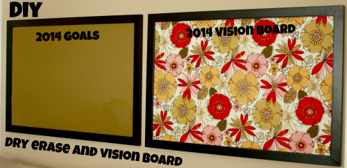 dry erase and vision board feature