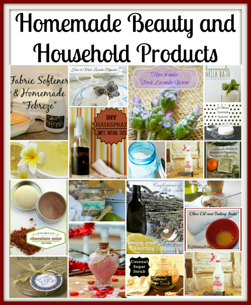 homemade beauty and household collage feature