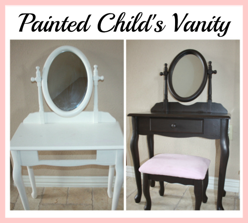 Painted Child’s Vanity Table