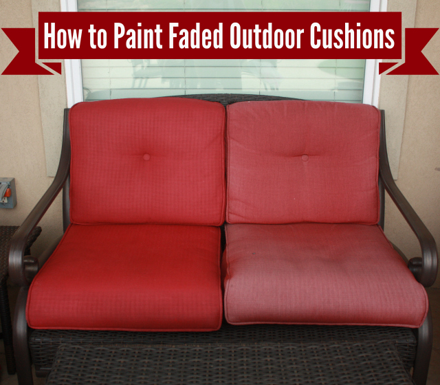 Paint Your Outdoor Cushions, Can You Spray Paint Outdoor Furniture Cushions