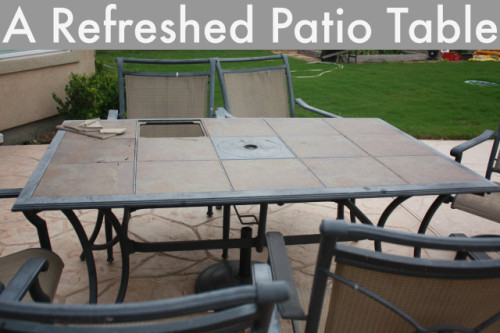 Refreshed Patio Table
