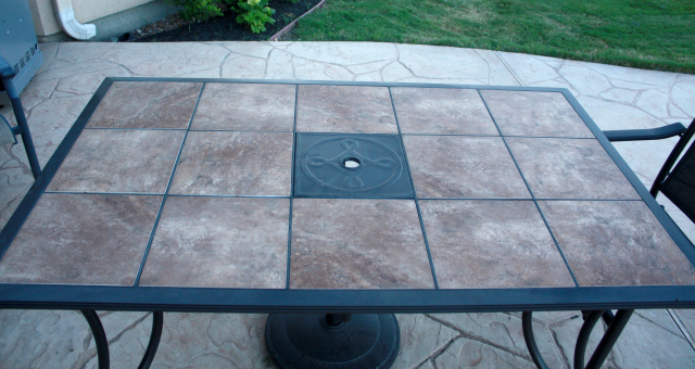Refreshed Patio Table Finished