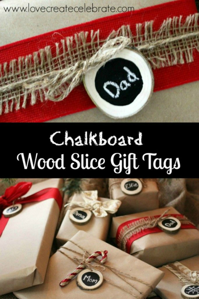 chalkboard gift tags